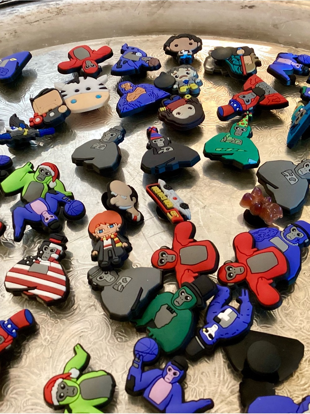 Kids Shoe Charms - lot of 50+ x Colorful Blue, Red, Green Mix